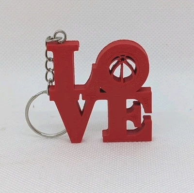 Washington D.C. Wizards Keychain - Wizards Love Park Keychain 2x2 Inches - Image 1 of 2