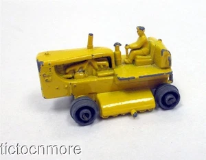COCHE CAJA CERILLA MOKO LESNEY VINTAGE Nº 8 CATEPILLAR TRACTOR AGRÍCOLA RUEDAS GRISES - Imagen 1 de 9