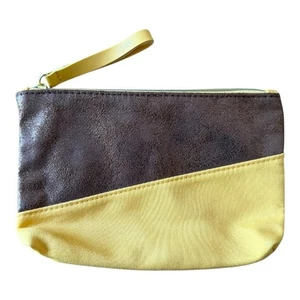ipsy Borsa Cosmetica Bicolore Marrone e Giallo, Borsa Trucco, Pouch - Foto 1 di 2
