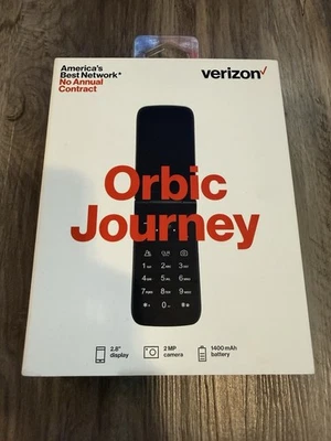 Orbic Journey Verizon Prepaid 4G LTE Flip Phone ORB2200LBVZPP - Black - Image 1 of 4