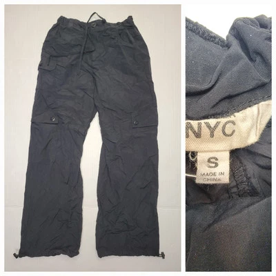 Madden NYC Cargo Trouser Pants Womens Sz S Baggy Straight Jogger High Rise - Image 1 of 4