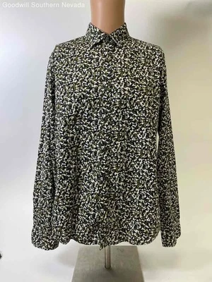 Camisa con botones negra y verde Michael Kors para hombre - (consultar medidas) Foto 1 de 4