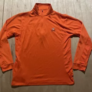 Vansport Virginia Cavaliers Long Sleeve 1/4 Zip Shirt Adult M Stretch Mens NCAA - Picture 1 of 6