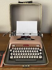 Vintage Royal Futura 800 Pink/Peach/Salmon Typewriter Working Original Case