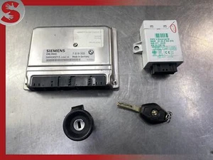 01-05 BMW 325I 12147519308 ENGINE COMPUTER ECU ECM IMMOBILIZER KEY SET - Picture 1 of 11