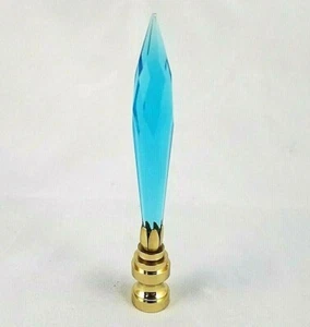 LÁMPARA DE ILUMINACIÓN ELÉCTRICA FACETADA AZUL HIELO ACABADO TONO (NUEVO) - Imagen 1 de 2