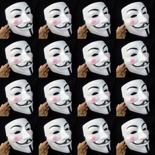 10pcs V For Vendetta Mask Guy Fawkes Anonymous Masks Party Cosplay White