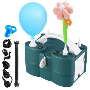 3-in-1 Portable Electric Balloon Pump Air Balloon Blower Dual Nozzle Inflator - Picture 1 of 6