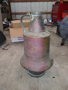 Large 30" vintage Copper Turkish Middle Eastern Water urn Pitcher Ewer w/Lid - Picture 1 of 8