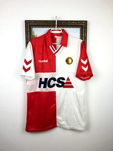 Feyenoord Home football shirt 1989 Soccer Hummel Jersey Mens Trikot RARE Size XL - Picture 1 of 14