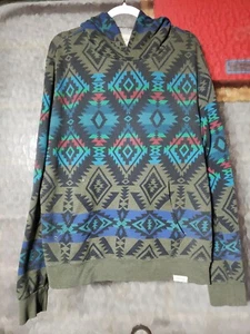 Ralph Lauren Aztec Blues Hoodie Sweatshirt Size XL - Picture 1 of 9