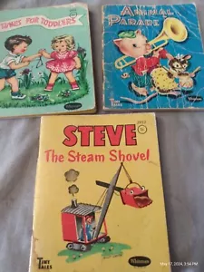 Vintage 1950 Whitman Tiny Tales Children Books Lot Of 3 - Foto 1 di 7