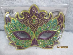 Mardi Gras Costume Mask (felt back) New - Picture 1 of 1