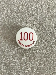 Gottlieb Pinball Machine Pop Bumper Cap 100 Points Red ,Big Brave  ( Brand New ) - Picture 1 of 2