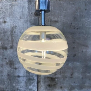 sehr schwere Muranoglaslampe I Kugelleuchte | verm.  Scarpa/Doria | 30/40er - Bild 1 von 8