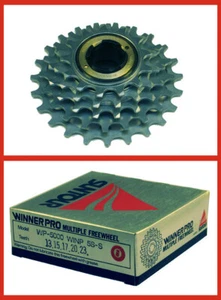 NOS Suntour Winner Pro 5-Speed Freewheel (13x23) Silver - Picture 1 of 2