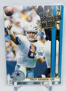 1990 Action Packed Troy Aikman ALL MADDEN TEAM card #21