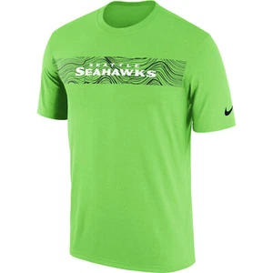 NIKE Seattle Seahawks Sideline Seismic Legend T-Shirt sz S Small Bright Green - Picture 1 of 4