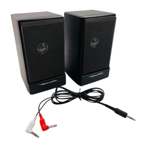 VINTAGE Realistic Minimus-0.6 Portable Speaker Set Catalog #40-1259B TESTED - Picture 1 of 18