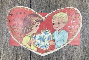 Vintage Valentine Nothing Flowery Dear 1970s - Picture 1 of 3
