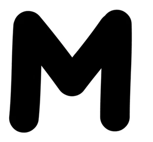 M Monogram Initial Letter Big Time Font Vinyl Decal Sticker A1664 - Picture 1 of 40