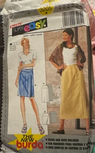 Misses eng anliegender Rock in zwei Längen Burda 3205 Schnittmuster Größe 8 - 10 - Bild 1 von 2