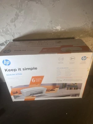 HP DeskJet 2752e Essential Home Printing Color Inkjet Printer NIB - Image 1 of 4