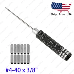 Stainless Steel #4-40 x 3/8" Saddle Height Screw & Hex Allen Wrench US Fender ST - Picture 1 of 6