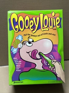 Vintage Gooey Louie Booger Pulling Game Pressman 1995 New Contents Sealed - Bild 1 von 14