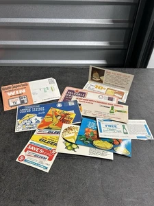 Vintage 1952-1968 Ephemera coupons + Unopened Mailer + Eyeglasses Holder Etc - Picture 1 of 6