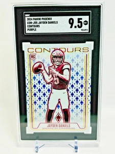 2024 Panini Phoenix Jayden Daniels Contours Purple RC Commanders - SGC 9.5 - Bild 1 von 2