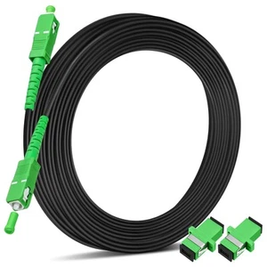 100ft/30m SC/APC Fiber Optic Internet Cable OS2 Single Mode Outdoor Armored S... - Picture 1 of 6
