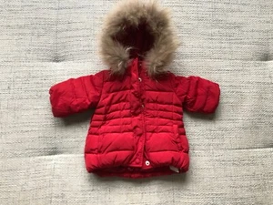 MONNALISA MÄDCHEN DAUNENJACKE MIT FELL Gr.3M/62cm ROT - Bild 1 von 5