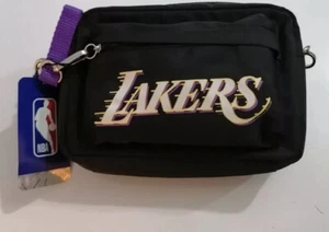 Esclusiva borsa a tracolla/viaggio NYLON NBA LOS ANGELES LAKERS nuova - Foto 1 di 2