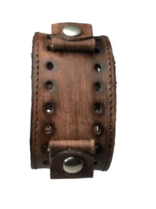 Nemesis Vintage Brown leather watch cuff band 20-22 mm VBSTH - Picture 1 of 3