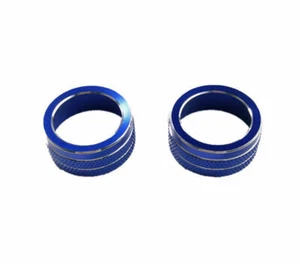 For Toyota Corolla 2019-2023 Blue Aluminum Central Console AC Knob Decor Trim 2* - Foto 1 di 5