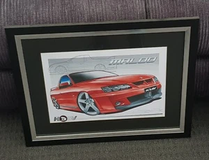 HSV VY Maloo Framed Picture VGC - Picture 1 of 1