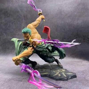 10cm Anime Figur Roronoa Zoro drei Klingen Manga Statue Modell Spielzeug - Bild 1 von 15