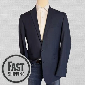 KENNETH COLE Mens Blazer Sport Coat Two Button Jacket 42L Blue Navy Suits - Picture 1 of 12