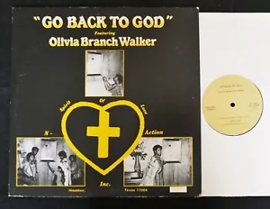 BLACK GOSPEL LP Olivia Branch Walker SOLNA 1100 Go Back To God - Imagen 1 de 1