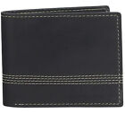 Timberland Mens Cloudy Quad Billfold Genuine Leather Slim Bifold Wallet