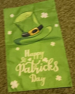 Happy St Patricks Day Garden Flag Double Sided Saint Patty's Day Flag - Picture 1 of 1