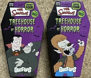 Set of 2 Simpsons Treehouse of Horrors Bust-Ups Dr Hibbert Dracula Bart Werewolf - Picture 1 of 4