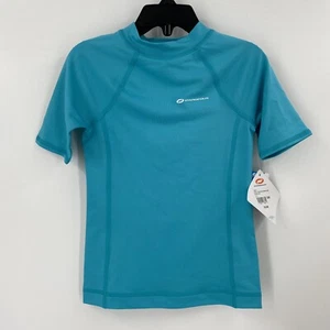 Camisa de natación O'rageous Boys de manga corta azul protección contra erupciones talla XXS - Imagen 1 de 5