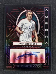 2022-23 Panini Obsidian FIFA JACK WILSHERE /75 Auto Aurora Red England