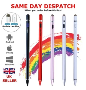 Stylus Pen for Touch Screens Digital Active Pencil Fine Point for iPhone iPad - Imagen 1 de 9