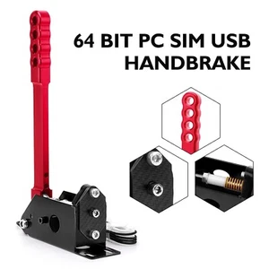 Freno a mano per PC 64bit con morsetto da scrivania, Sim Racing/Drifting, Plug and Play - ROSSO - Foto 1 di 22