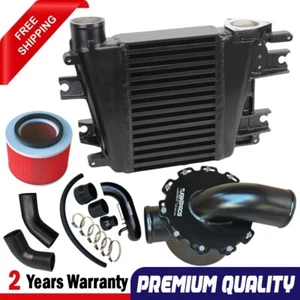 Upgrade Aluminium Intercooler,Airbox+Piping Kit For Nissan Patrol ZD30 3.0L - Picture 1 of 15