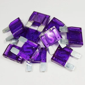 Maxi Blade Fuse 100 Amp Fuses Purple 100A Amps A Car Van Bike Large - PACK OF 10 - Picture 1 of 3
