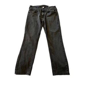 True Religion Men's Black Straight Leg Jeans Size 36x32 - Picture 1 of 17